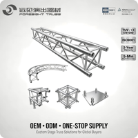 Structure de scène modulaire en aluminium à assemblage rapide, robuste et adaptable à de multiples scènes pour système de rigging d'éclairage de concert en direct