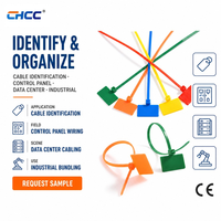 Bridas de Cable Personalizadas con Marcador Autoblocante, Fácil de Escribir, Etiqueta de Identificación, Brida de Plástico