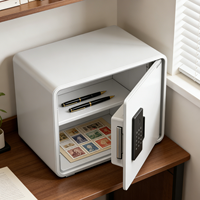 Coffre-fort en acier SY-25 avec serrure à empreintes digitales, serrure électronique à code, coffre-fort WiFi, petit coffre-fort pour la maison, l'hôtel, la banque, la chambre