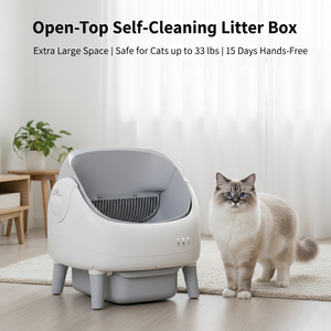 <span class=keywords><strong>Litière</strong></span> pour <span class=keywords><strong>chat</strong></span> automatique intelligente 76L, design ouvert, carrée, en PP+ABS+POM, 8KG, OEM en gros - Product Image 6