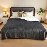 Plaid chauffant en flanelle douce, couverture électrique à niveaux de chaleur réglables, arrêt automatique, pour l'hiver, la chambre et le canapé