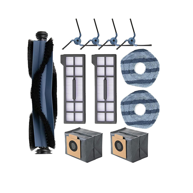 Replace Accessories Parts for Eufy Robovac X10 Pro Omni Robot Vacuum Main Brush Side Brush Filter Mop Pad Dust Bag