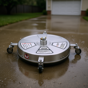 Nettoyeur de surface en acier inoxydable Vevor de 18 pouces, laveuse haute pression robuste avec roues, 4000 Psi, nettoyage à l'eau froide - Product Image 2