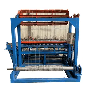 Valla de campo de pastizales, máquina de tejido de malla de alambre de Metal, completamente automática