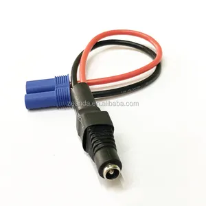 สายเคเบิล 12AWG ec5 ที่กําหนดเองเป็นสายเคเบิลอะแดปเตอร์รถยนต์ DC 24v 5521 สําหรับแบตเตอรี่รถยนต์