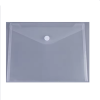 Kemasan penyimpanan A4 A5 A7 A8 tas berkas bening dengan Folder tombol jepret alat tulis kantor tas dokumen Folder File khusus