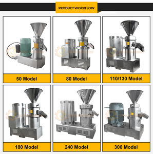 Conception conviviale Moulin à sésame Moulin colloïdal à grande échelle Machine industrielle de fabrication de beurre de cacahuètes Machine de fabrication de pâte de sésame - Product Image 5