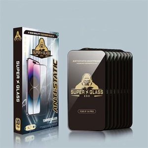 Anti Static Dustproof Mobile Phone ESD 9H Tempered Glass <b>Screen</b> Protector for Phone 11 12 13 14 15 16 - Product Image 1