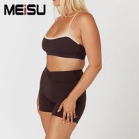 Meilleure Vente 2026 : Ensemble de Sport pour Pilates et Yoga, comprenant un Soutien-gorge Dos Croisé, un Haut Halter, un Haut de Pilates à Manches Longues, un Short Effet Fesses Galbées et un Legging de Yoga Effet Ventre Plat