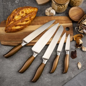 New Design Stainless Steel Kitchen <b>Knives</b> Kitchen Chef <b>Knife</b> <b>Bread</b> <b>Knife</b> Utility <b>Knife</b> with Wood Grain Handle - Product Image 2