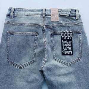 Jeans pour hommes de marque de créateurs de qualité supérieure, jeans de luxe Hip Hop Ksubiy, pantalons pour hommes, denim empilé, jeans Ksubis déchirés Y2K - Product Image 4