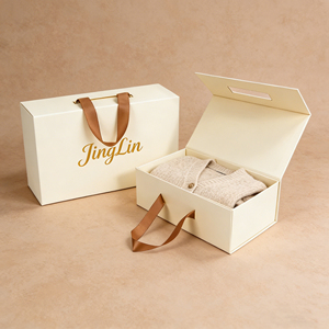 Custom Logo Luxury Foldable Magnetic Lid Clothing <strong>Dress</strong> Packaging Gift Boxes Rigid Cardboard Magnet <strong>Box</strong> Ribbon Handle - Product Image 1