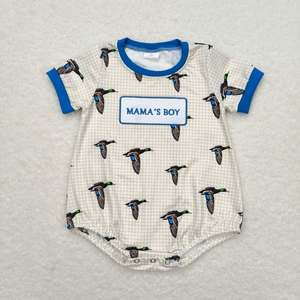 Combinaison à bulles pour bébé garçon style campagnard, vêtements de chasse, imprimé camouflage canard - Product Image 3
