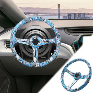 Volante Deportivo Universal JDM <span class=keywords><strong>de</strong></span> 350 mm y 14 Pulgadas con Diseño <span class=keywords><strong>de</strong></span> Calavera <span class=keywords><strong>de</strong></span> <span class=keywords><strong>Anime</strong></span> para Carreras <span class=keywords><strong>de</strong></span> <span class=keywords><strong>Autos</strong></span>, Volante JDM <span class=keywords><strong>de</strong></span> ABS con Estampado <span class=keywords><strong>de</strong></span> Grafiti, Nuevo - Product Image 4