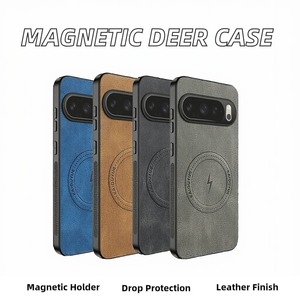 XIAOYUE Magnetic Leather Phone <b>Case</b> for iQOO <b>Wireless</b> <b>Charging</b> with Embossed Logo and Pure Color Design - Product Image 2