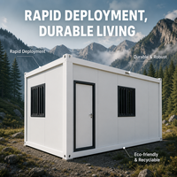 Maisons conteneurs modulaires préfabriquées démontables, construction à panneaux sandwich, design industriel pour le camping et les travailleurs