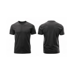 Custom Summer 100% Cotton Knitted Puff Plain Drop Shoulder Anti-Wrinkle Boxy Fit Screen Printing High Quality Casual Short - Product Image 1