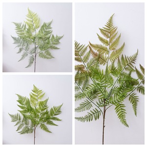 Planta Artificial de Helecho Tigre Verde Yujie, PVC, Goma Suave, Lavable, Decoración para Bodas, Interior y Exterior, 60 cm - Product Image 3