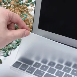 Capa de silicone transparente para teclado, capa de plástico à prova de poeira para teclado