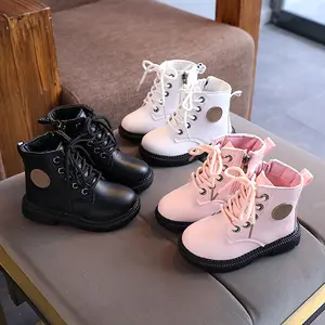 Chaussures pour enfants bottes Martin pour enfants automne et hiver mode chaude bottes courtes pour garçons et filles pour le printemps vente en gros