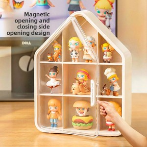 Étagère murale 2026 en forme <span class=keywords><strong>de</strong></span> maison, sans perçage, pour rangement <span class=keywords><strong>de</strong></span> jouets, avec compartiments, grande taille, pour boîtes mystères, figurines et <span class=keywords><strong>action</strong></span> figures - Product Image 3