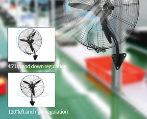 Cina fabbrica di buona qualità a tre velocità stabile velocità del vento regolabile Multi-occasione industriale a parete ventilatore <span class=keywords><strong>per</strong></span> la fabbrica di casa - Product Image 4