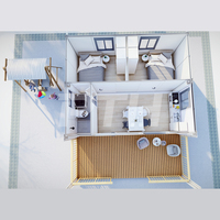 PTH Maison conteneur extensible, unité d'habitation autonome, maison de luxe, conteneurs préfabriqués de 20 pieds à vendre et à louer