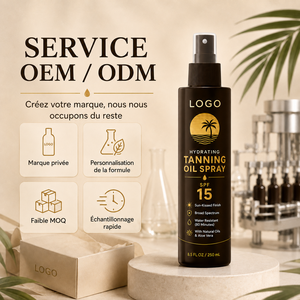 Professional Tanning Sunscreen Care <b>Moisturizing</b> Nourish Light Texture Not Greasy Create Bronze Skin SPF 15 Tanning Oil <b>Spray</b> - Product Image 3