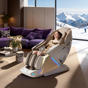 Factory New Style Luxury Multifunctional Portable Foldable 3D 4D Zero Gravity Shiatsu Smart Chair - Product Image 1