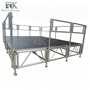 เวทีอลูมิเนียมคุณภาพสูงแบบพกพา สีดำ สำหรับงานกลางแจ้ง - Product Image 2