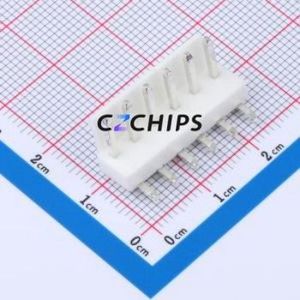 XY-VH3.96-6A21 Wire-to-Board Pin Header Bent Lead Through Hole,P=3.96mm Connector 1x6P 3.96mm Right Angle Insert 6P - Product Image 1