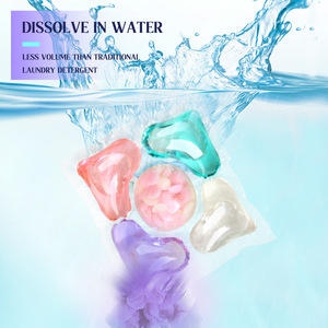 Five-chamber <b>laundry</b> detergent pods (English): Fragrance <b>beads</b>, long-lasting fragrance, multi-functional concentrated cleaning - Product Image 2
