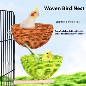 Per tutte le stagioni utilizzare la vite naturale intrecciata nido di uccelli-capanna in Rattan a prova di masticazione per piccioncini e calici - Product Image 3