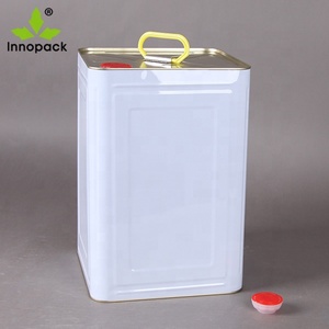 Bidon en <span class=keywords><strong>métal</strong></span> pour huile de cuisson, 18L, <span class=keywords><strong>20L</strong></span>, grand carré, vide, pour huile de cuisson comestible, emballage en boîte de conserve - Product Image 2