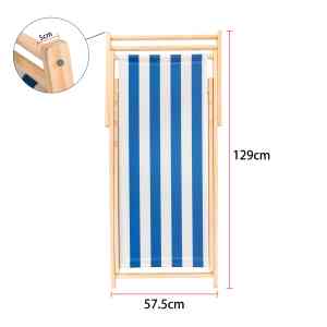 เก้าอี้อลูมิเนียมกลางแจ้งพับได้สำหรับสระว่ายน้ำเก้าอี้อาบแดดเก้าอี้ชายหาด - Product Image 3