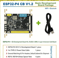 Carte de développement DSI avec écran d'affichage, caméra CSI, commande vocale IA, module sans fil WiFi 6 ESP32-C6 et ESP32P4