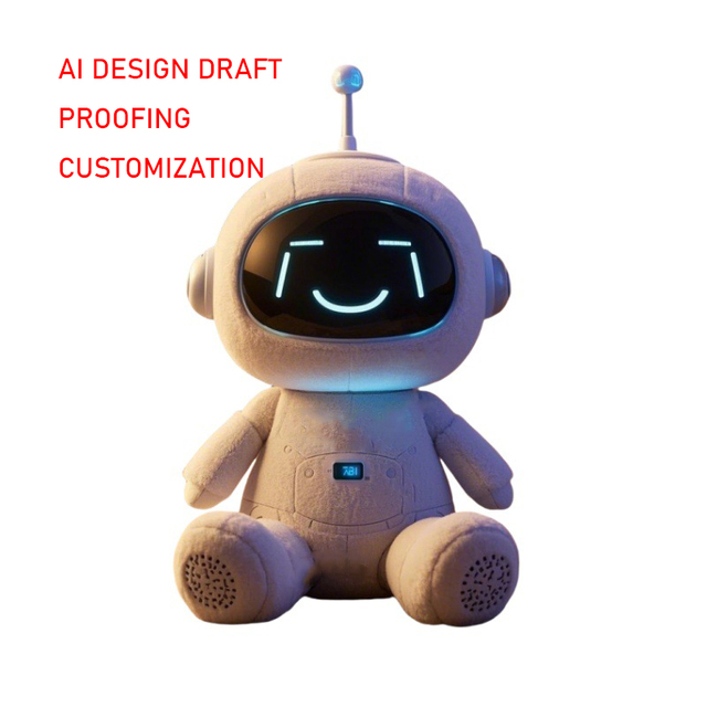 AI Designed Prototype Custom Plush Toys Factory Custom Mascot Animal Character Plush Toys Custom AI Design Plush Toys