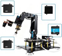 Code source ouvert pour un bras robotique de vision à six axes avec cœur PLC, pompe à air en alliage d'aluminium, ventouse 24V 1kW contrôlée par application mobile