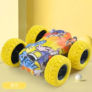 Creatieve Simulatie Off-Road Speelgoed Vierwielaandrijving Anti-Val Graffiti Kinder Traagheid Dubbelzijdig Rijden Speelgoed Auto