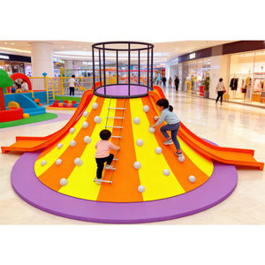 Aire de jeux pour enfants personnalisable de rêve intérieur attrayant volcan souple escalade toboggan mur équipement de terrain de jeu - Product Image 1