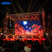 Écran LED de location intérieur P2.97 à installation rapide 500x500mm avec armoire à verrouillage rapide pour concerts, églises, réunions, événements et spectacles sur scène