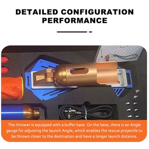 Lanceur de sauvetage aquatique multifonctionnel à base métallique, conception à vitesse et angle réglables pour le sauvetage longue distance, multi-vitesses - Product Image 4