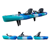 Rotomolded Bateau Waterplay Artisanat 9ft Basse Pédale Système D'entraînement Kayak Kano Pour La Pêche