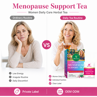 Teh Herbal Perawatan Harian Wanita Langsung dari Pabrik, Teh Pendukung Menopause, Label Pribadi OEM ODM, Pemasok Grosir, Produk untuk Dijual Kembali