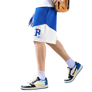 กางเกงขาสั้นชายพิมพ์ลาย ระบายอากาศ แห้งเร็ว เอวยางยืด สวมใส่สบาย ทรงหลวม ผ้าโพลีเอสเตอร์ 100% - Product Image 1