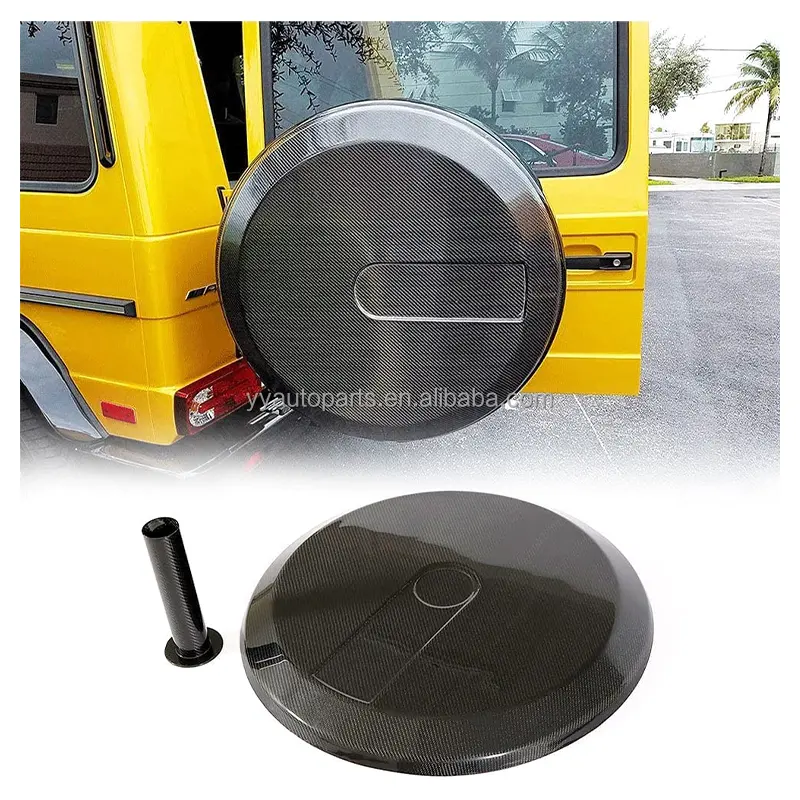 G Wagon copri pneumatici di scorta W463 coperchio di ricambio adatto per G55 G350 G63 G500 G65 G550 1990-2018 W463 copri ruota di scorta in carbonio