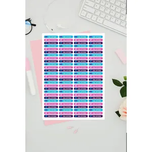 Etiquetas Personalizadas para Material Escolar, Etiquetas con Nombre Personalizables para Bolígrafos, Cuadernos y Libros - Product Image 2