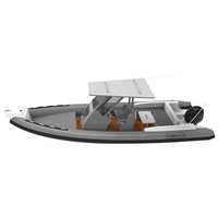 Bateaux pneumatiques RIB 860 durables en aluminium RIB 28 pieds Orca/Hypalon/PVC