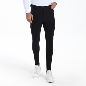Collants d'équitation respirants avec grip au niveau des genoux, grip complet sur le siège, <span class=keywords><strong>pantalon</strong></span> d'équitation <span class=keywords><strong>pour</strong></span> <span class=keywords><strong>homme</strong></span>, nylon <span class=keywords><strong>pour</strong></span> la compétition d'équitation - Product Image 2