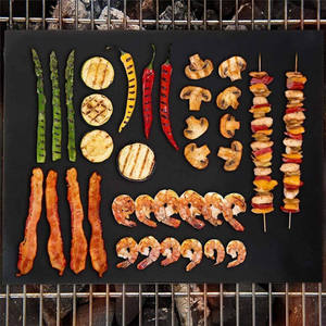 Nouveaux produits ignifuges Bbq Grill Mat réutilisable PTFE Set ignifuge Heavy Duty Bbq Mat - Product Image 5